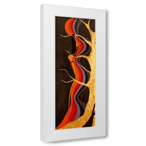 Plaisir subliminal I White Modern Wood Framed Art Print by Natacha L.