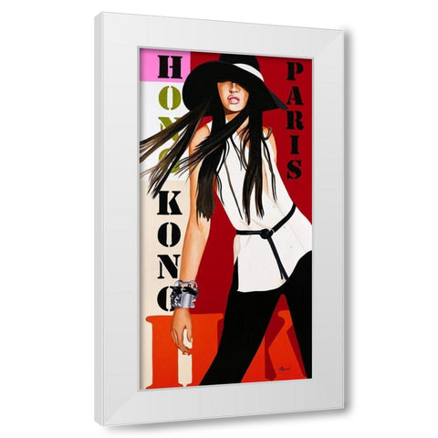 Femme VI White Modern Wood Framed Art Print by Bernard, Anne