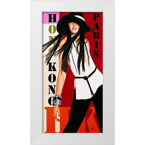 Femme VI White Modern Wood Framed Art Print by Bernard, Anne