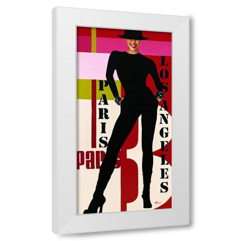Femme VII White Modern Wood Framed Art Print by Bernard, Anne