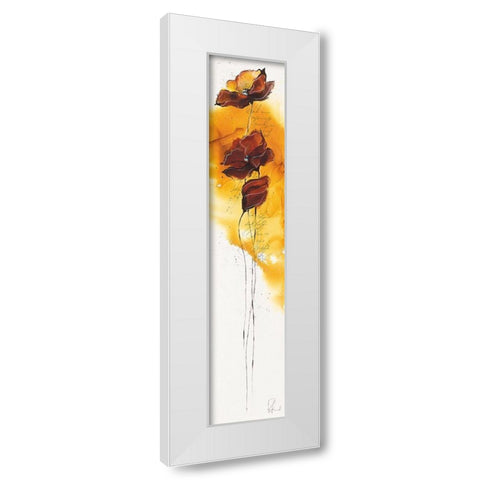 Fleurs d automne II White Modern Wood Framed Art Print by Zacher-Finet, Isabelle