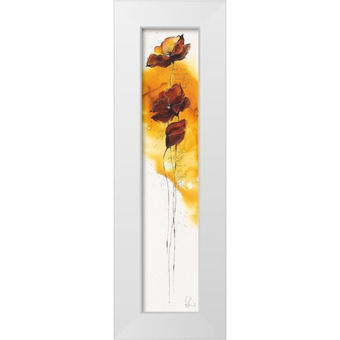 Fleurs d automne II White Modern Wood Framed Art Print by Zacher-Finet, Isabelle