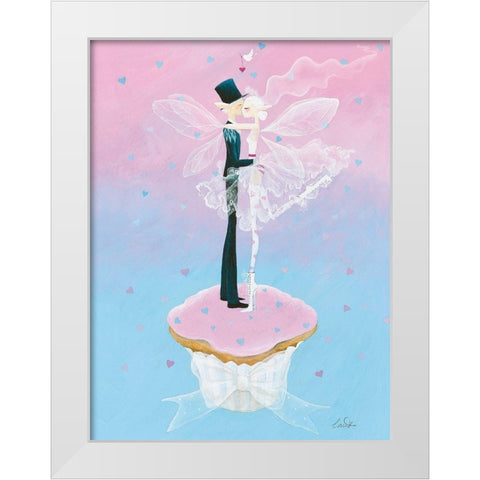 Wedding Day White Modern Wood Framed Art Print by McFaul, Lorrie