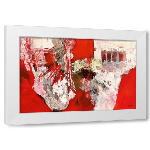 Variations abstraites XIV White Modern Wood Framed Art Print by Magis, Pascal