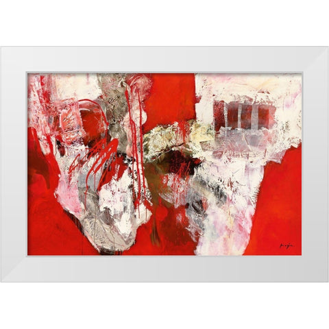 Variations abstraites XIV White Modern Wood Framed Art Print by Magis, Pascal