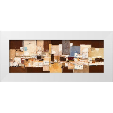 Abstract Harmony VIII White Modern Wood Framed Art Print by van der Werf, Ron