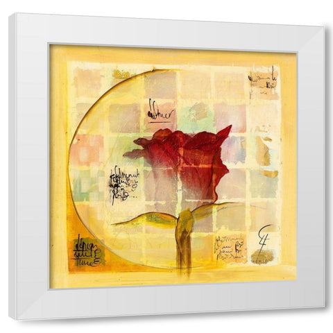 El amor IV White Modern Wood Framed Art Print by Leys, Gemma