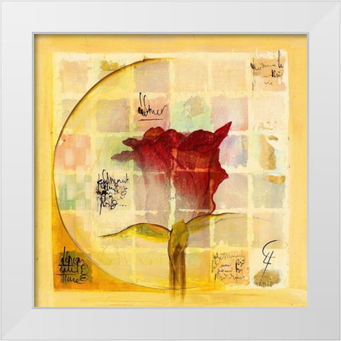 El amor IV White Modern Wood Framed Art Print by Leys, Gemma