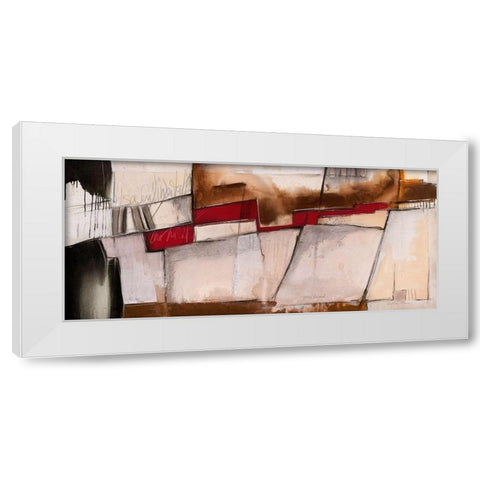 Quasi diagonal White Modern Wood Framed Art Print by Alba, Andreas