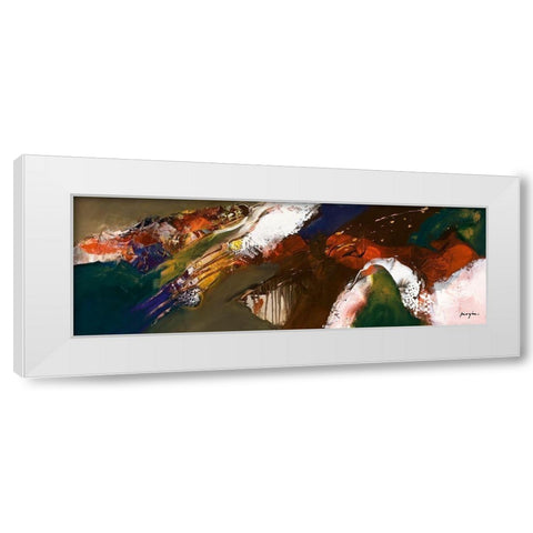 Terre brulee II White Modern Wood Framed Art Print by Magis, Pascal