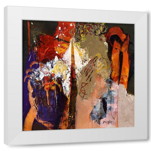 Variations abstraites X White Modern Wood Framed Art Print by Magis, Pascal