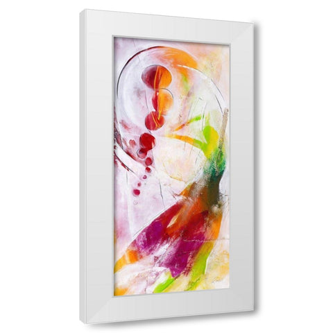 Spiel des Lebens White Modern Wood Framed Art Print by Marks, Rita