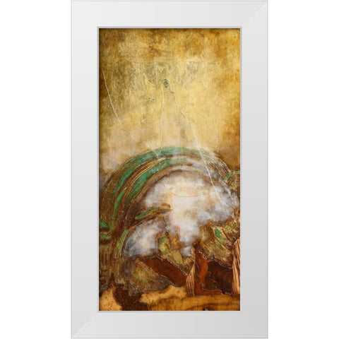 La Vague D Or I White Modern Wood Framed Art Print by Perinciolo Duluc, Lyne