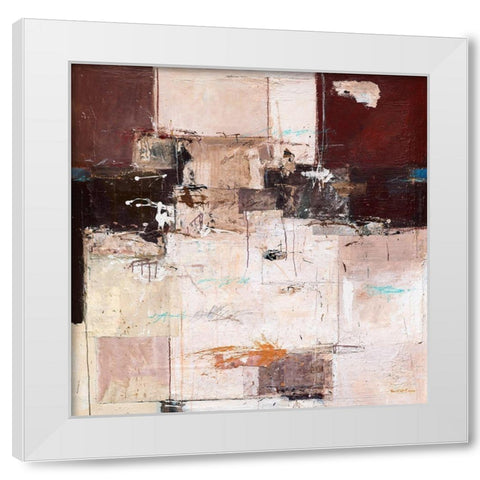 Abstract Harmony X White Modern Wood Framed Art Print by van der Werf, Ron