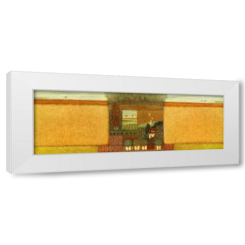 When the Summer s gone White Modern Wood Framed Art Print by van Hoek, Rob