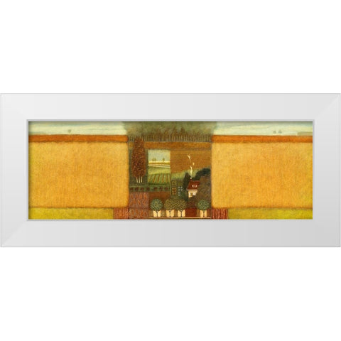 When the Summer s gone White Modern Wood Framed Art Print by van Hoek, Rob