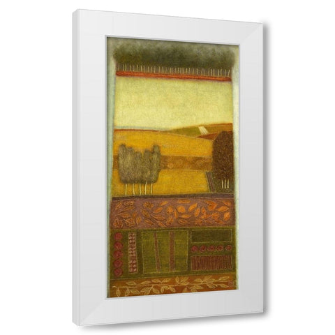 Autumn Song I White Modern Wood Framed Art Print by van Hoek, Rob