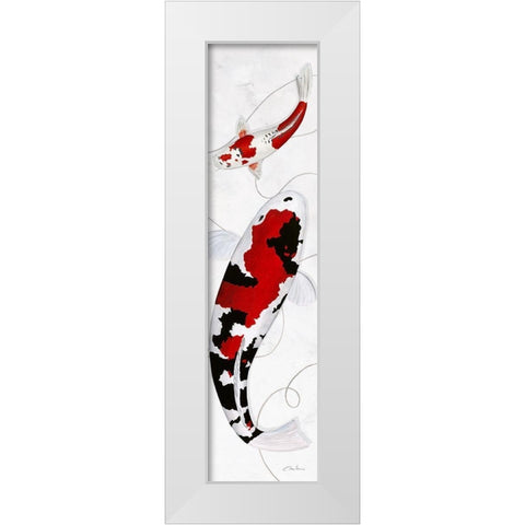 Together II White Modern Wood Framed Art Print by Gruhn, Nicole