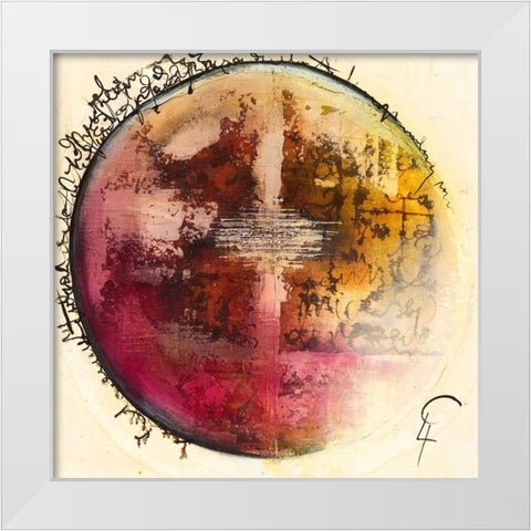 Rosa III White Modern Wood Framed Art Print by Leys, Gemma