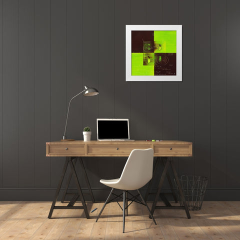 Sens et non sens VI White Modern Wood Framed Art Print by Becam, Carole