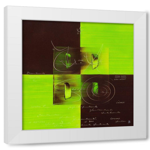 Sens et non sens VI White Modern Wood Framed Art Print by Becam, Carole