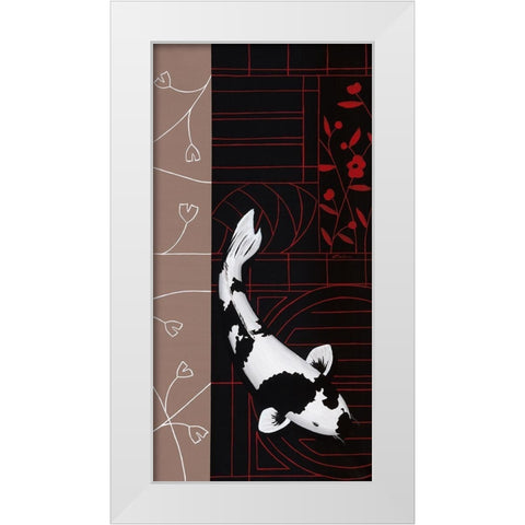 Four Seasons Fall White Modern Wood Framed Art Print by Gruhn, Nicole