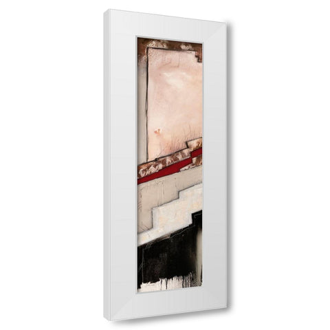 Diagonal VI White Modern Wood Framed Art Print by Alba, Andreas