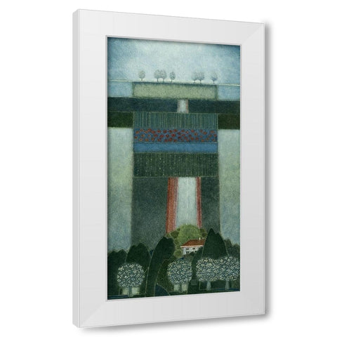 It s a Day full of Dreams White Modern Wood Framed Art Print by van Hoek, Rob
