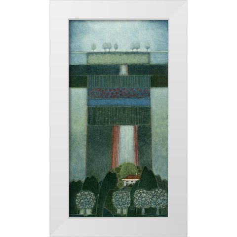 It s a Day full of Dreams White Modern Wood Framed Art Print by van Hoek, Rob