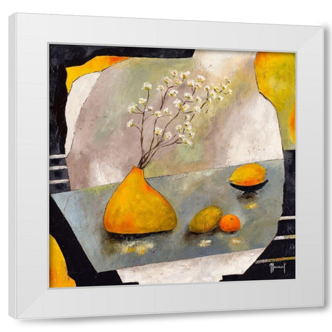 Soleil interieur White Modern Wood Framed Art Print by Mansart, Veronique