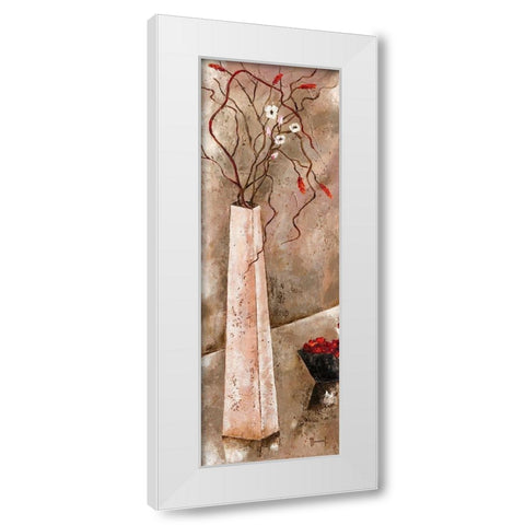 Zen attitude I White Modern Wood Framed Art Print by Mansart, Veronique