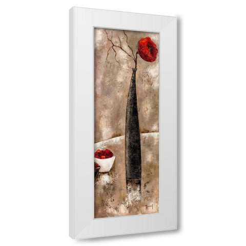Zen attitude II White Modern Wood Framed Art Print by Mansart, Veronique