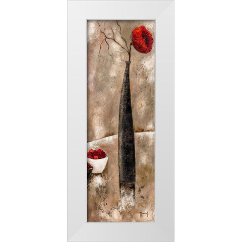 Zen attitude II White Modern Wood Framed Art Print by Mansart, Veronique