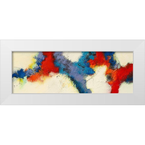 Evening Breeze White Modern Wood Framed Art Print by Jansen, Marja