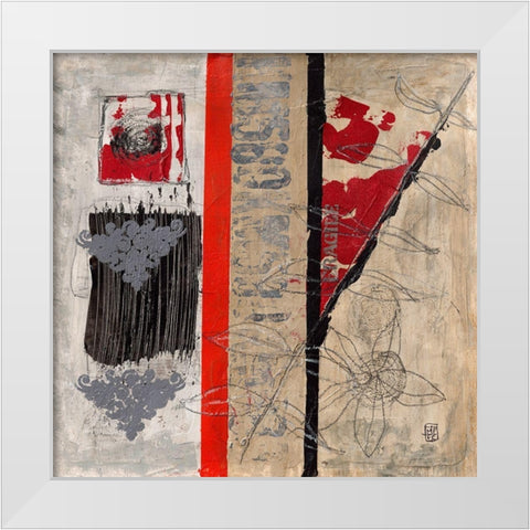 Fragile II White Modern Wood Framed Art Print by Engelmann, Marie-Pascale