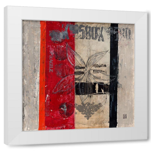 Fragile IV White Modern Wood Framed Art Print by Engelmann, Marie-Pascale