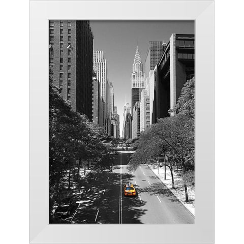 Tudor City Place White Modern Wood Framed Art Print by Terrible, Aurelien