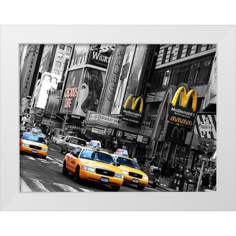 A Chorus Line White Modern Wood Framed Art Print by Terrible, Aurelien