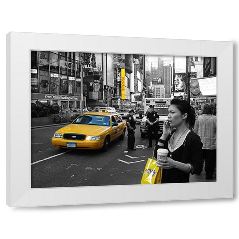 Welcome to New York White Modern Wood Framed Art Print by Terrible, Aurelien