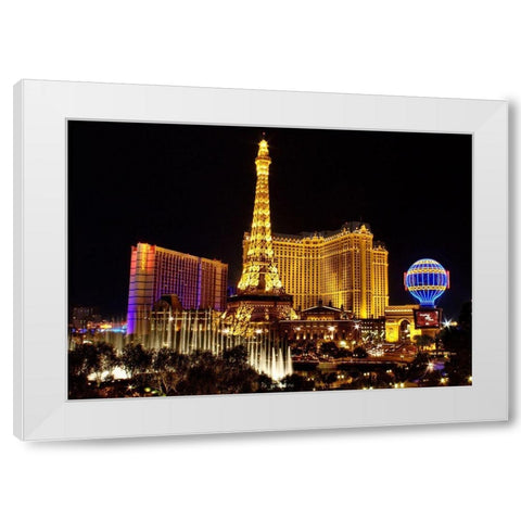 Vegas White Modern Wood Framed Art Print by Terrible, Aurelien