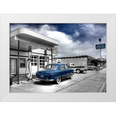 Native Us White Modern Wood Framed Art Print by Terrible, Aurelien