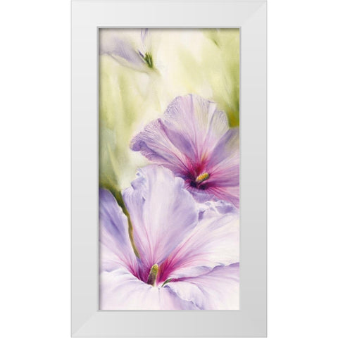 Hibiscus White Modern Wood Framed Art Print by Schmucker, Annette