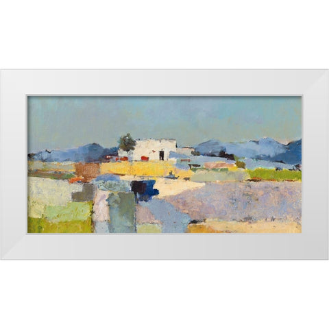 Mirabel I White Modern Wood Framed Art Print by Groenhart, Jan