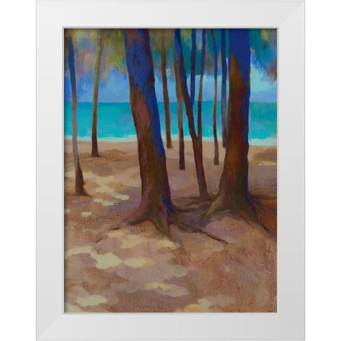 Mon Choisy III White Modern Wood Framed Art Print by Mazur-Devaux, Ewa