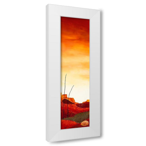 Le desert II White Modern Wood Framed Art Print by Jadis