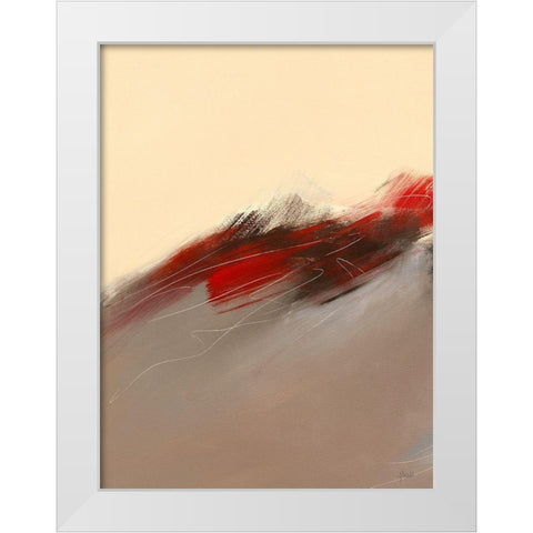 Prelude I White Modern Wood Framed Art Print by Ball, Veronique