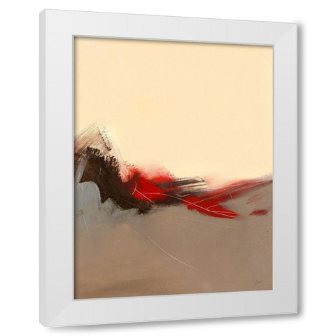 Prelude III White Modern Wood Framed Art Print by Ball, Veronique