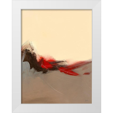 Prelude III White Modern Wood Framed Art Print by Ball, Veronique