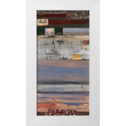Sundown White Modern Wood Framed Art Print by Richter-Armgart, Rose