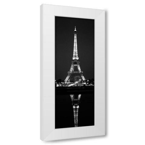 Eiffel  Reflection White Modern Wood Framed Art Print by Butcher, Dave